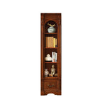 Traditional Solid Wood Brown Display Bookcase