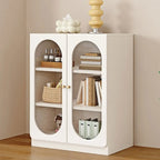 Modern White Wood Storage Bookcase Display Unit