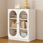 Modern White Wood Storage Bookcase Display Unit