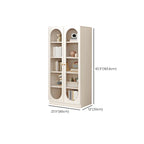 Modern White Wood Storage Bookcase Display Unit