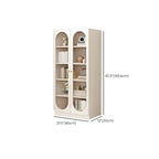 Modern White Wood Storage Bookcase Display Unit
