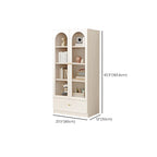Modern White Wood Storage Bookcase Display Unit