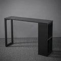 Modern Stone Metal Wine Storage Bar Tables with Cup Holder