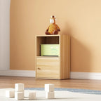 Simple Rectangular White Modular Wooden Bookcase
