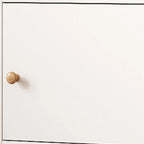 Simple Rectangular White Modular Wooden Bookcase