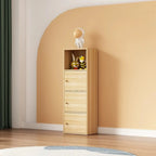 Simple Rectangular White Modular Wooden Bookcase