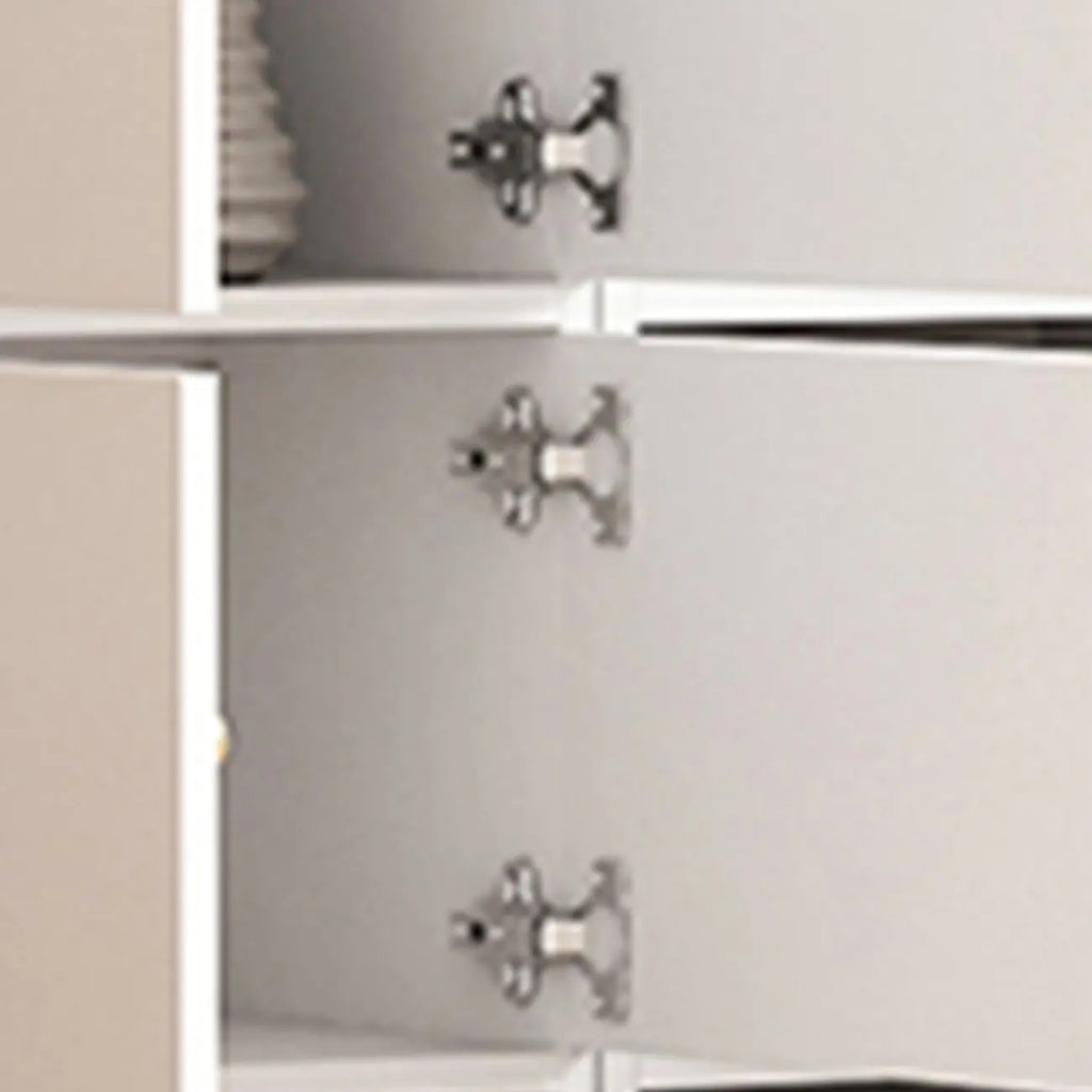 Simple Rectangular White Modular Wooden Bookcase