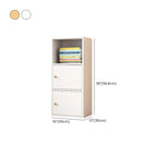 Simple Rectangular White Modular Wooden Bookcase