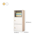 Simple Rectangular White Modular Wooden Bookcase