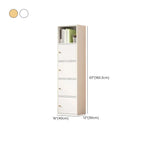 Simple Rectangular White Modular Wooden Bookcase