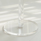 Modern Clear Acrylic Round Pedestal Bar Tables