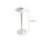 Modern Clear Acrylic Round Pedestal Bar Tables
