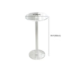 Modern Clear Acrylic Round Pedestal Bar Tables