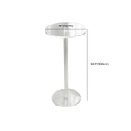 Modern Clear Acrylic Round Pedestal Bar Tables