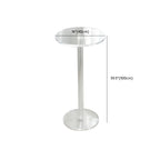 Modern Clear Acrylic Round Pedestal Bar Tables