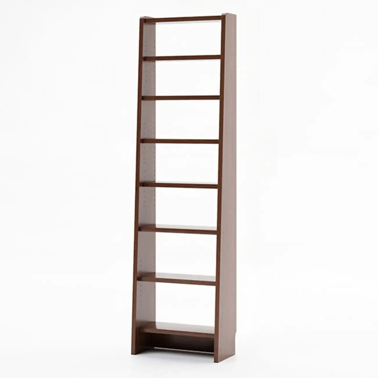 Tall Modern White Wooden Open Vertical Bookcase
