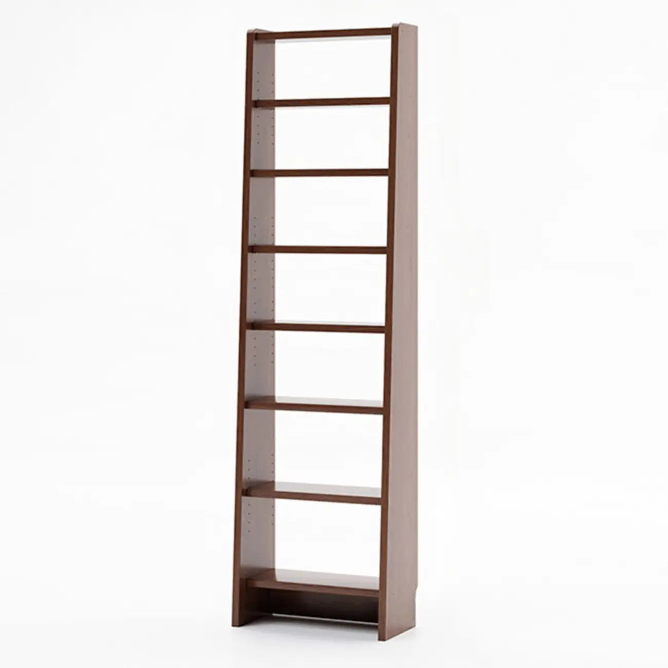 Tall Modern White Wooden Open Vertical Bookcase