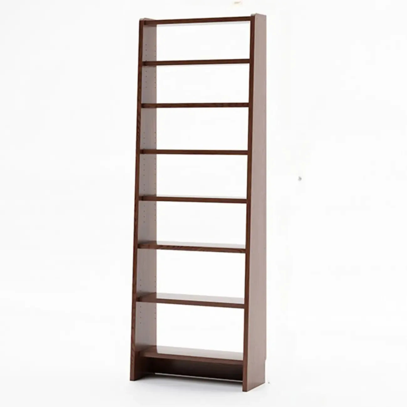 Tall Modern White Wooden Open Vertical Bookcase