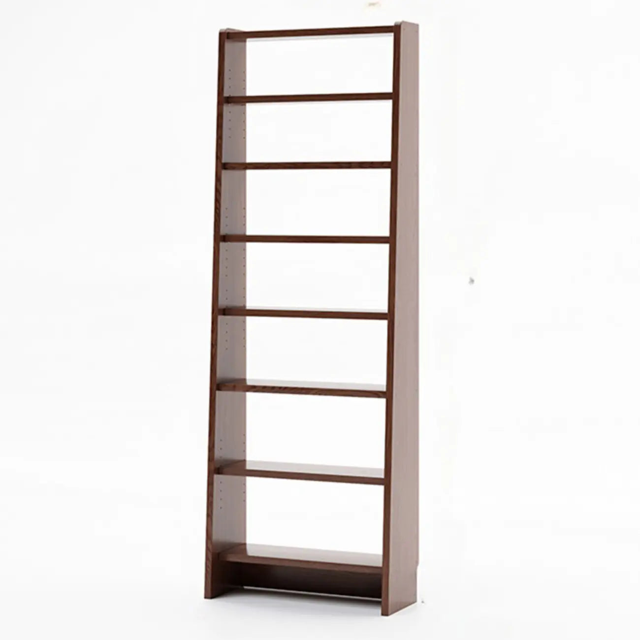 Tall Modern White Wooden Open Vertical Bookcase