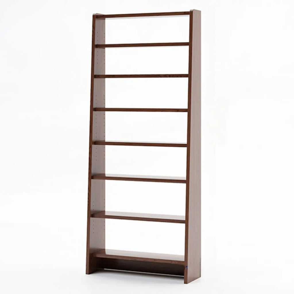 Tall Modern White Wooden Open Vertical Bookcase