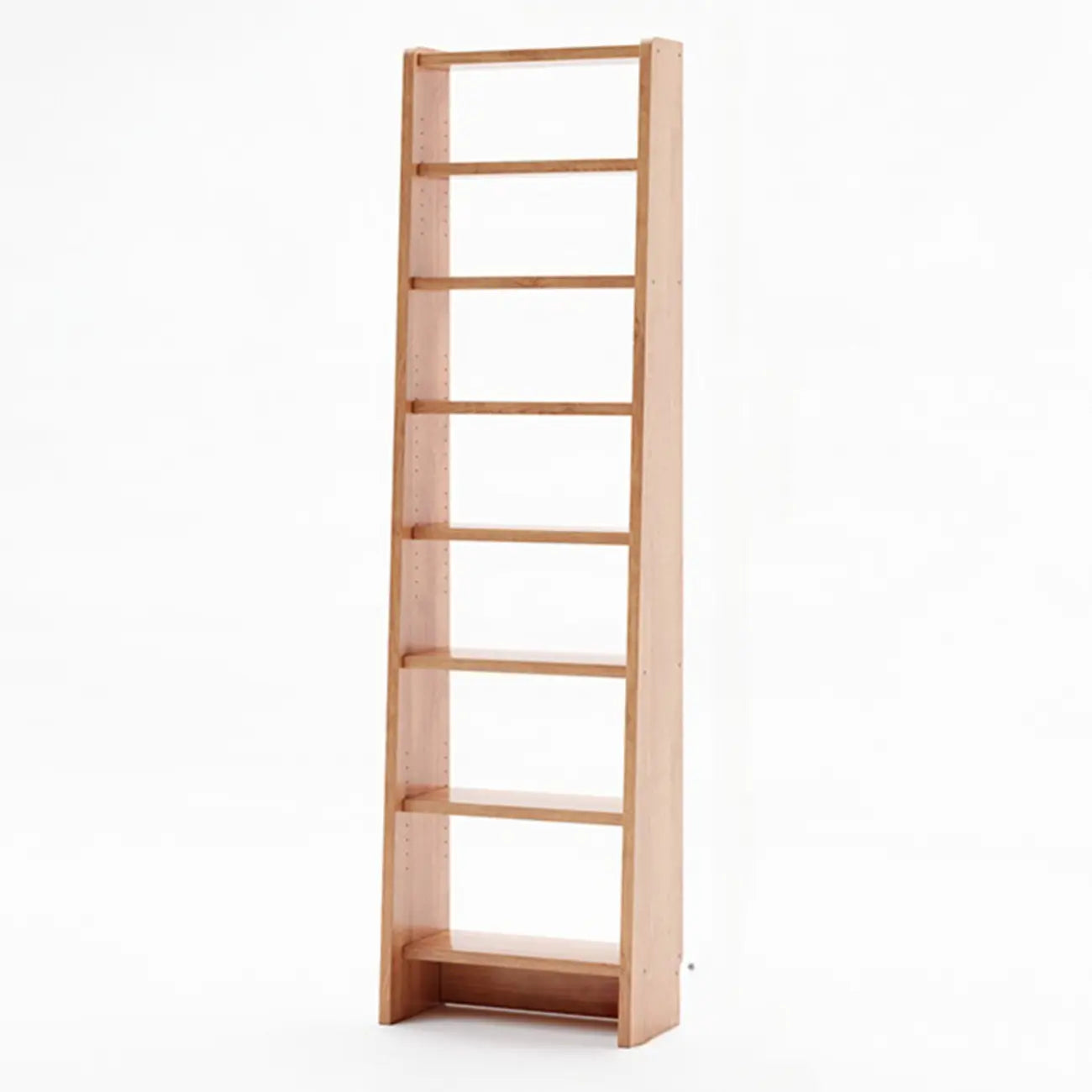 Tall Modern White Wooden Open Vertical Bookcase