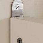 Tall Modern White Wooden Open Vertical Bookcase