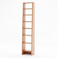 Tall Modern White Wooden Open Vertical Bookcase