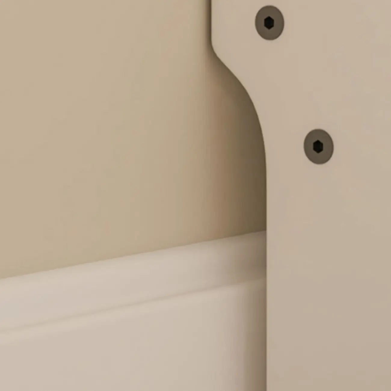 Tall Modern White Wooden Open Vertical Bookcase