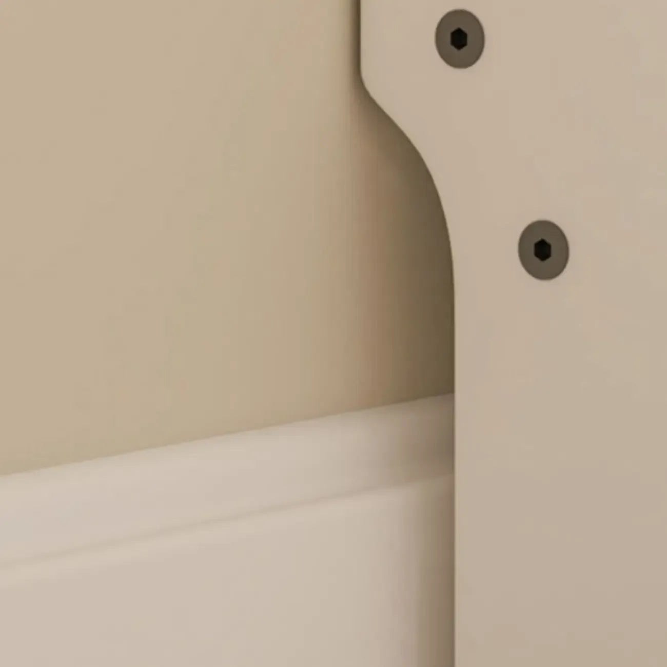 Tall Modern White Wooden Open Vertical Bookcase