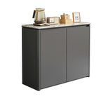 Modern White Stone Top Gray Pine Storage Sofa Bar Tables