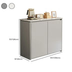 Modern White Stone Top Gray Pine Storage Sofa Bar Tables