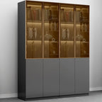Modern Wooden Glass Door Display Cabinets with Shelves