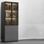 Modern Wooden Glass Door Display Cabinets with Shelves