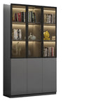 Modern Wooden Glass Door Display Cabinets with Shelves