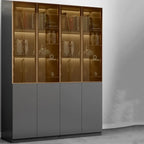Modern Wooden Glass Door Display Cabinets with Shelves