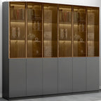 Modern Wooden Glass Door Display Cabinets with Shelves