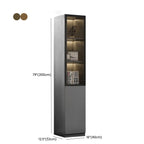 Modern Wooden Glass Door Display Cabinets with Shelves