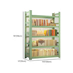 Multi-functional Vertical Green Steel 5-Shelf Bookshelf