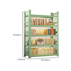 Multi-functional Vertical Green Steel 5-Shelf Bookshelf