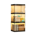 Modern Acrylic 5-Tier Lighted Display Bookcase