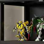 Contemporary Acrylic Wood Shelf Display Cabinet Black