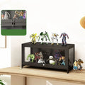 Contemporary Acrylic Wood Shelf Display Cabinet Black