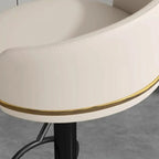 24 Inch Faux Leather Bar Stool Height Adjustable Modern