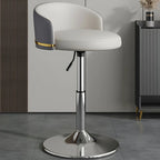 24 Inch Faux Leather Bar Stool Height Adjustable Modern