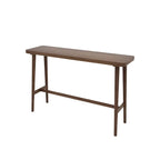 Rustic Brown Pine Trestle Bar Tables for Living Room