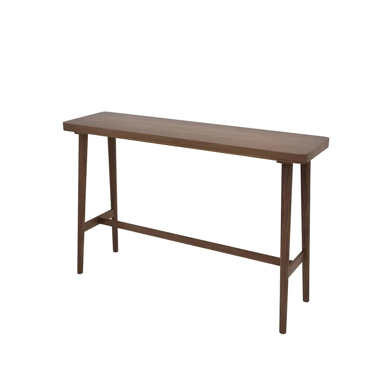 Rustic Brown Pine Trestle Bar Tables for Living Room