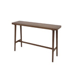 Rustic Brown Pine Trestle Bar Tables for Living Room