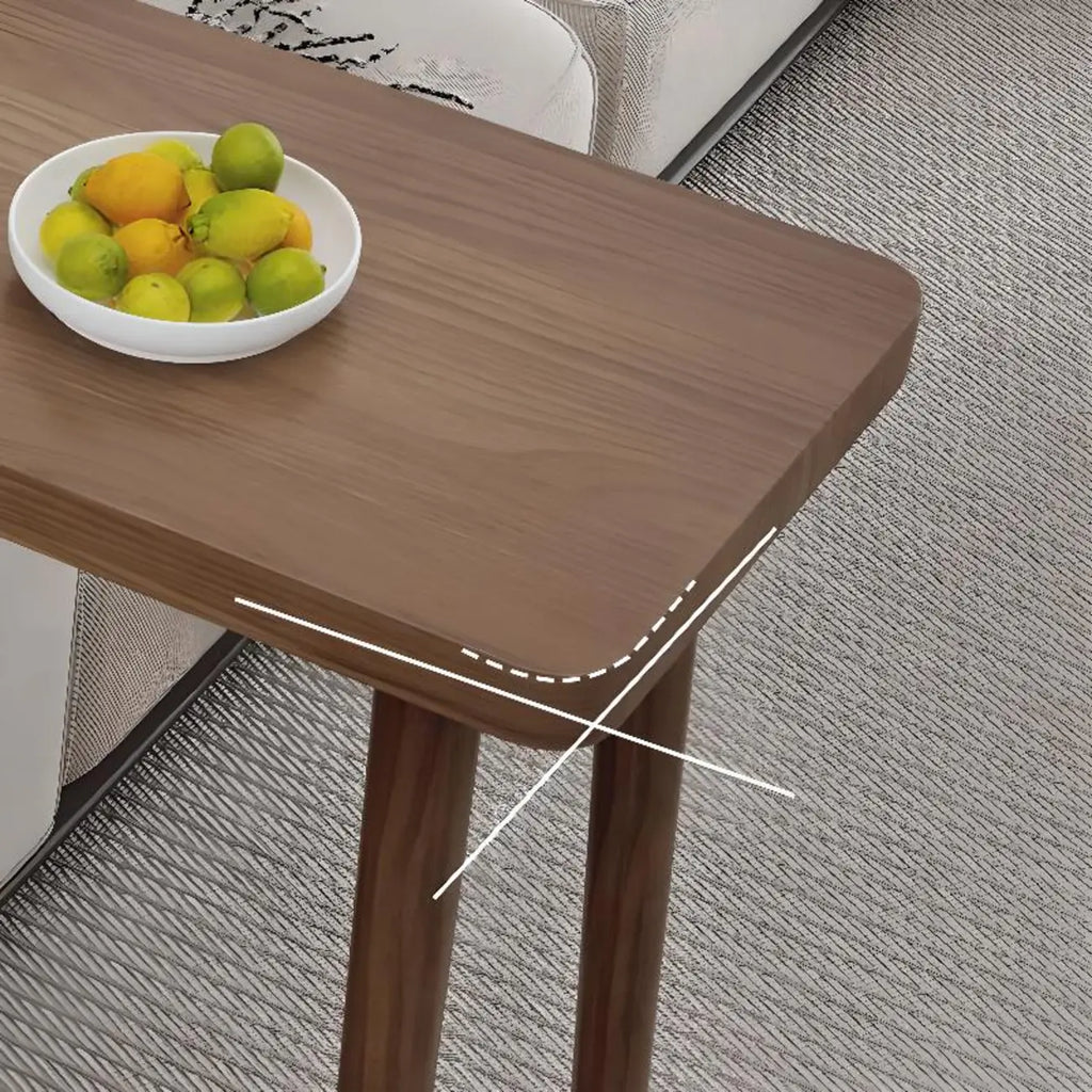 Rustic Brown Pine Trestle Bar Tables for Living Room