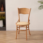 Mid-Century Modern Round Wood Dining Chair