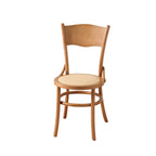 Mid-Century Modern Round Wood Dining Chair